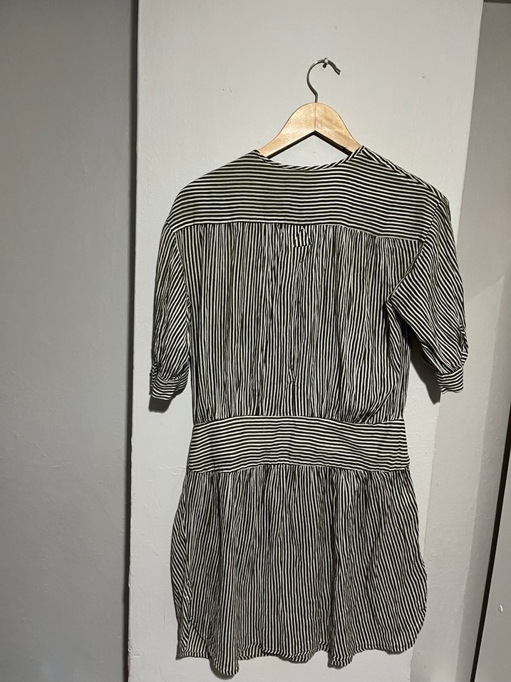 Düğmeli  Elbise - Görsel 5