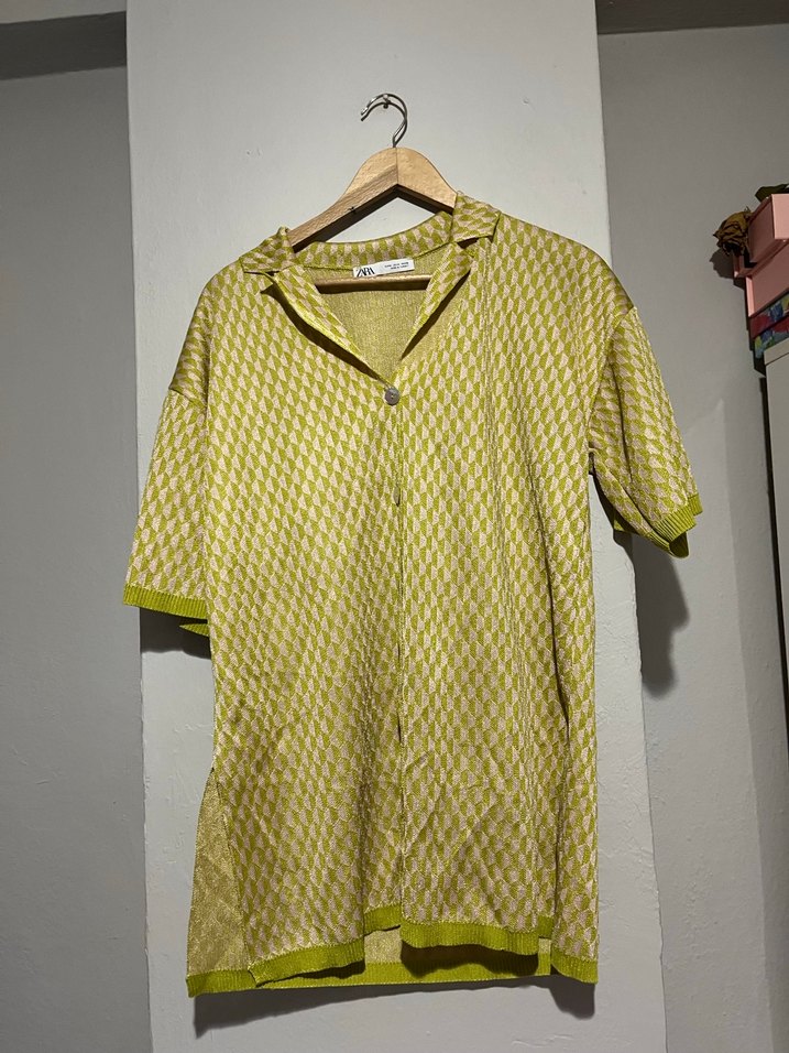 Zara Jakarlı örgü gömlek - Görsel 5