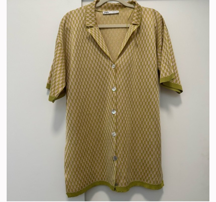 Zara Jakarlı örgü gömlek - Görsel 2