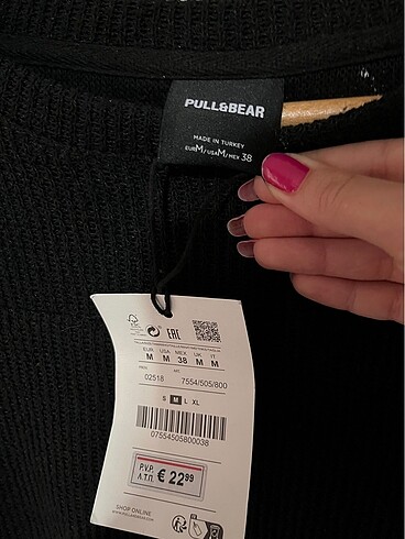 m Beden Pull and bear oversize tişört