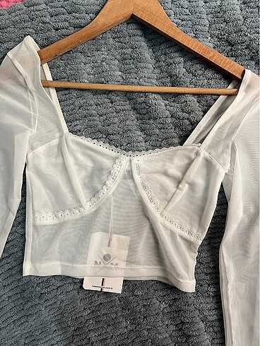 Zara Tül file bluz