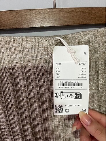 m Beden camel Renk Fitilli etek