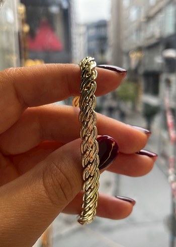 Diğer 14k Altin Orgu Bileklik Sikligin Simgesi