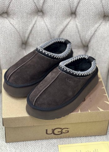 UGG Kahverengi Kürklü Kadın Terlik - Görsel 5