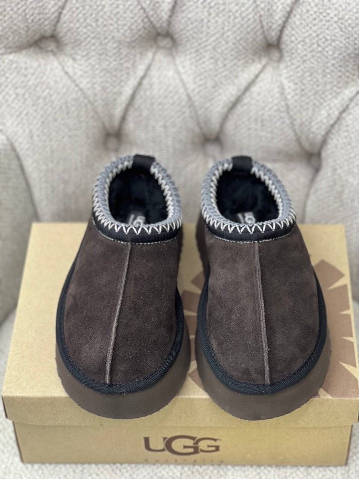 UGG Kahverengi Kürklü Kadın Terlik - Görsel 4