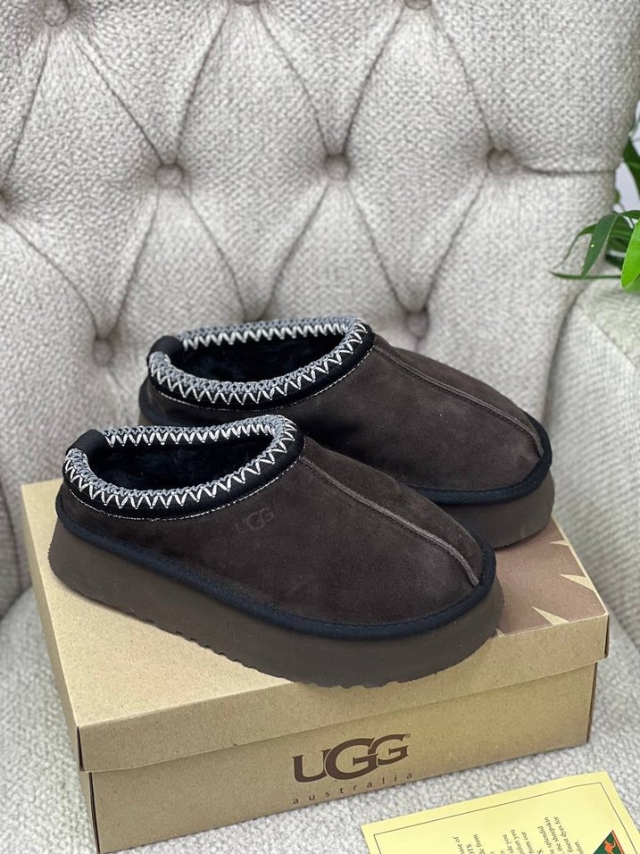 UGG Kahverengi Kürklü Kadın Terlik - Görsel 2