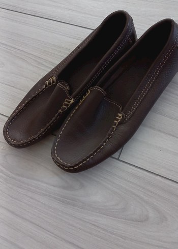 Kahverengi Erkek Çocuk Deri Loafer Ayakkabı - Görsel 3