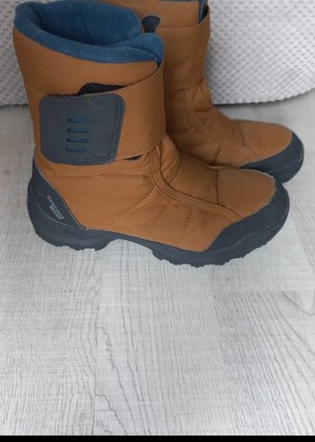 Kahverengi Erkek Çocuk Botları Velcro Kapatmalı