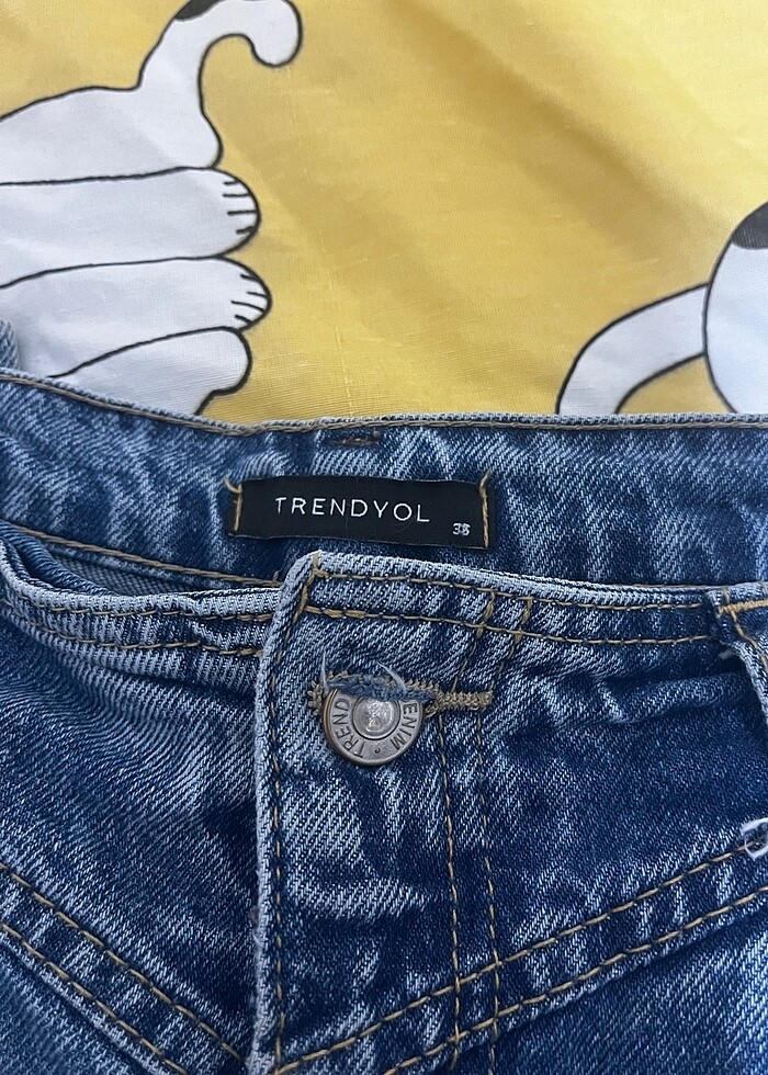 Wide leg jean - Görsel 3