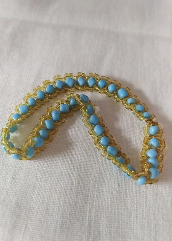 Turkuaz Boncuklu Bohem Bileklik - Görsel 3