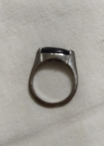 Klasik Siyah Tokalı Kadın Yüzük - Görsel 3