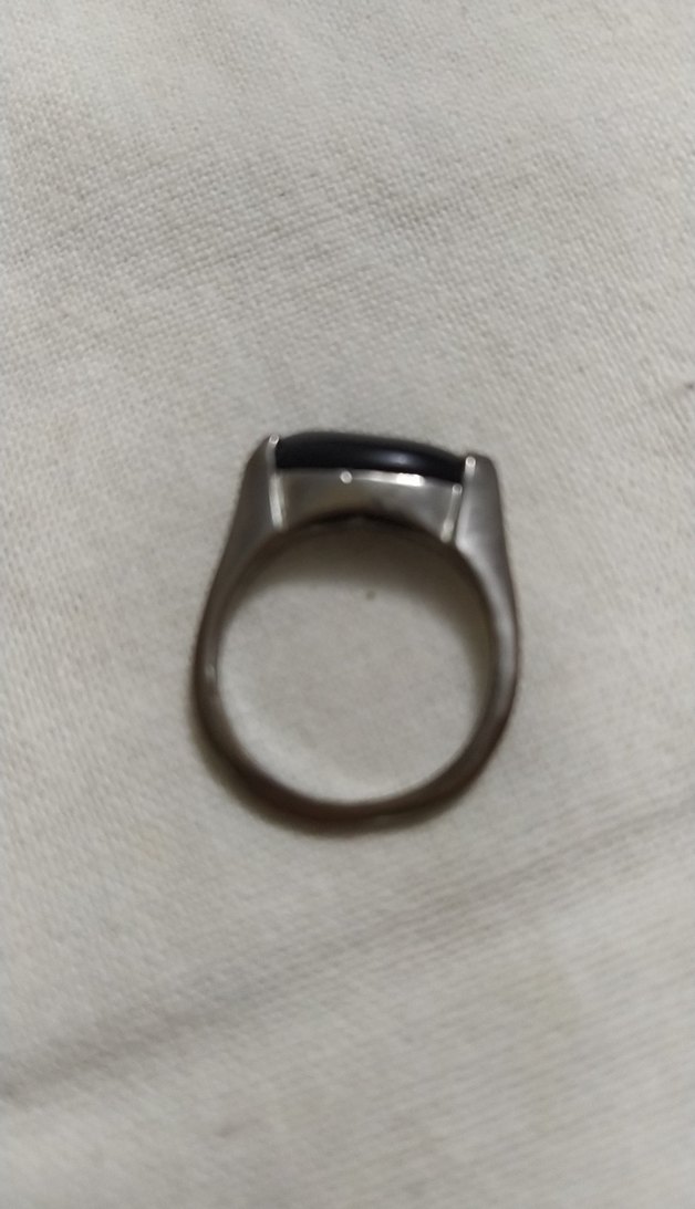 Klasik Siyah Tokalı Kadın Yüzük - Görsel 3