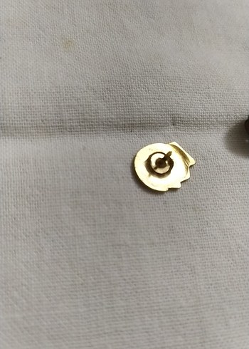 Parlak Sarı Metal  Atatürk Rozeti - Görsel 3