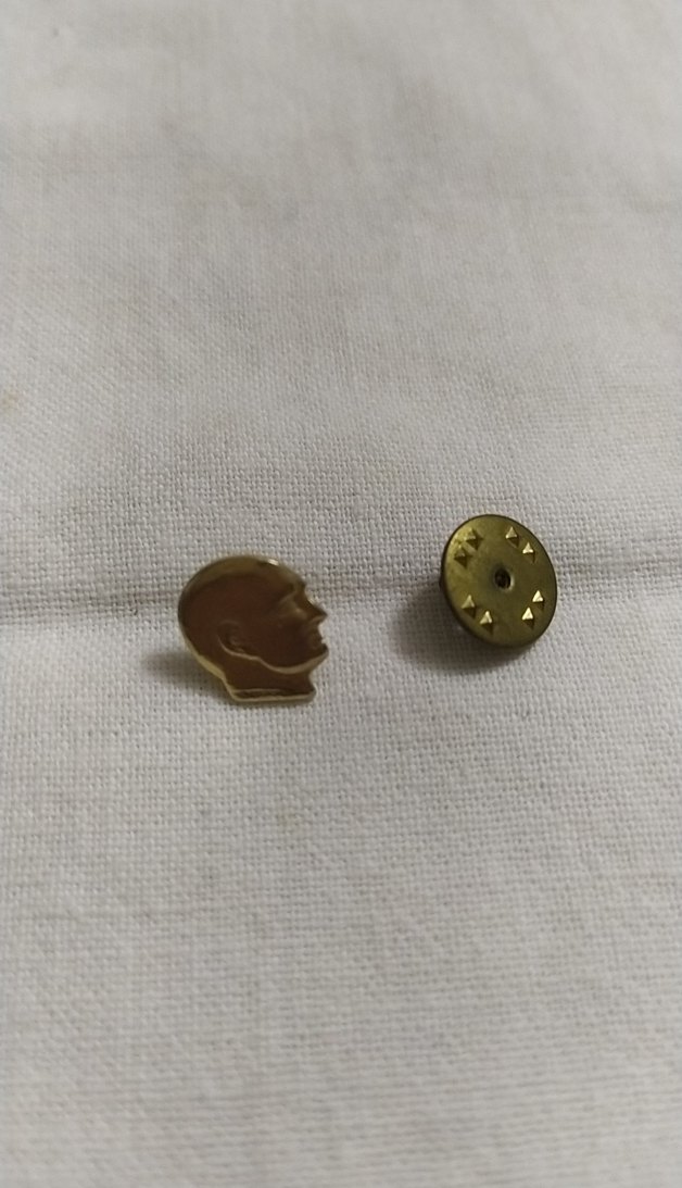 Parlak Sarı Metal  Atatürk Rozeti - Görsel 2