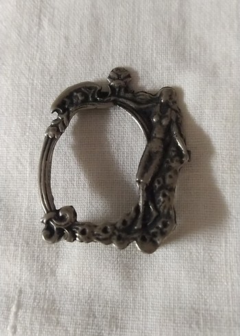 Vintage Tarz Gri Metal Resimlik - Görsel 3