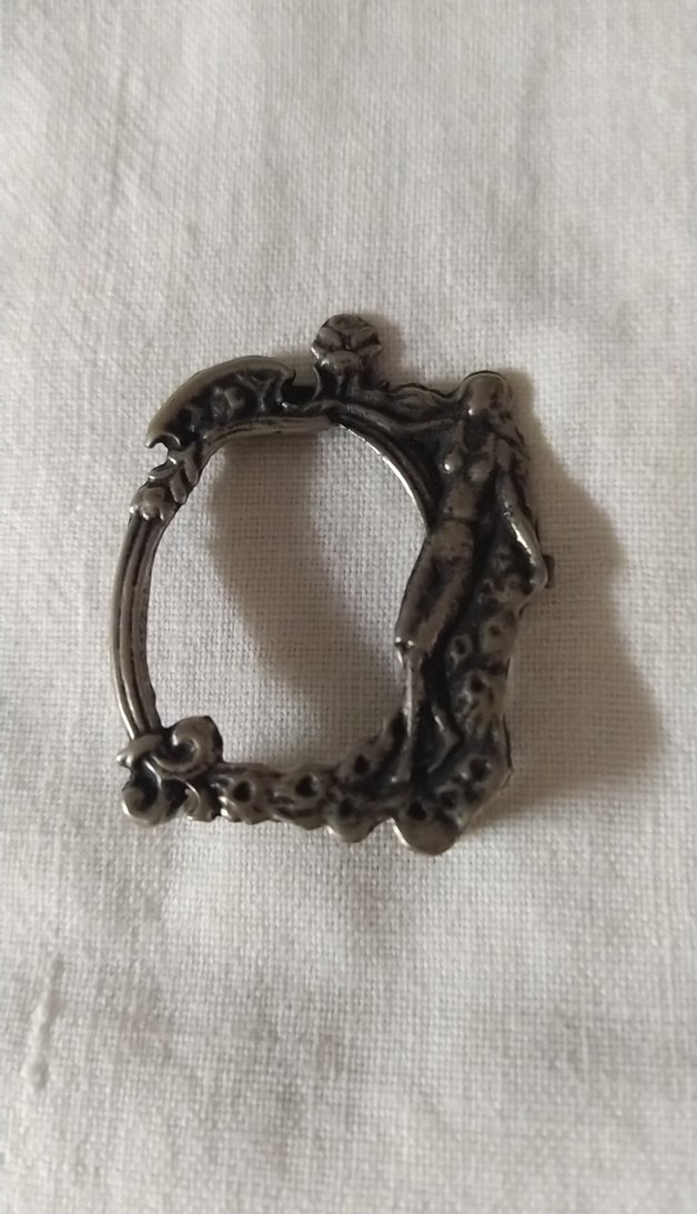 Vintage Tarz Gri Metal Resimlik - Görsel 3