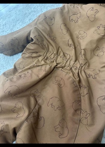 Kahverengi Kürklü Bebek Kayak Tulumu H&M - Görsel 7