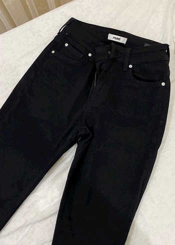 Mavi Siyah Kadın Kot Pantolon - Görsel 3