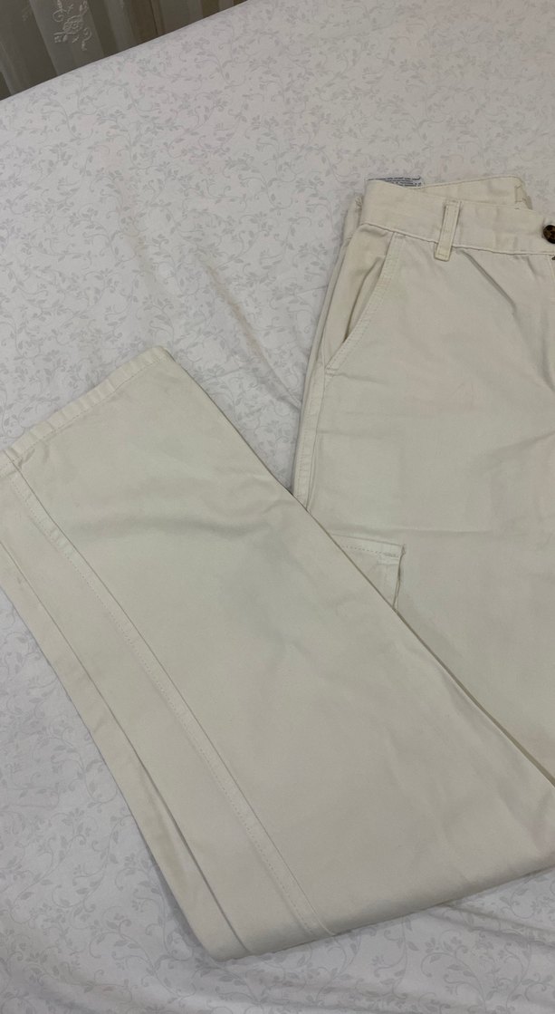 Bej Kadın Midi Kumaş Pantolon - Görsel 4