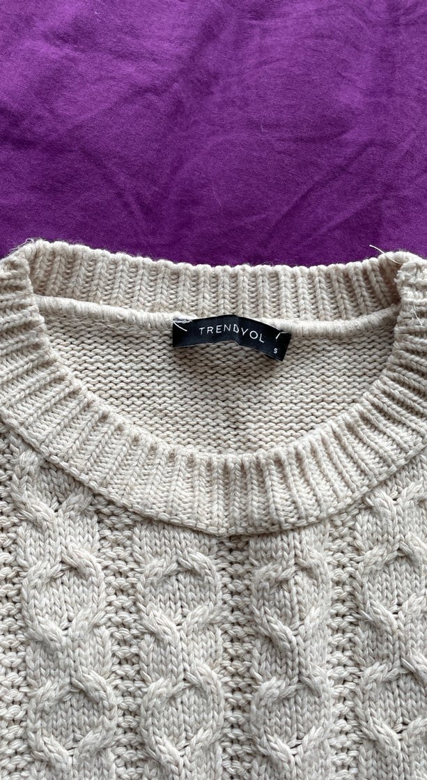 Bohem Örgü Kadın Süveter - Görsel 2