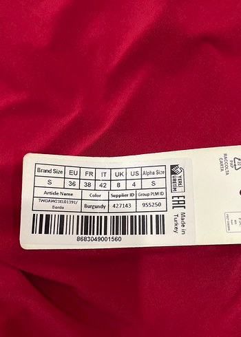 Bordo Yüksek Yakalı Kız Bluz - Görsel 3