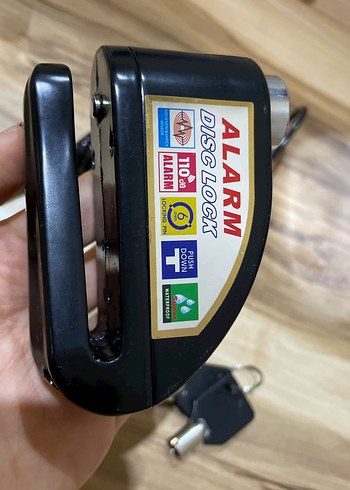 Renkli Kemerli Motosiklet Alarm Disk Kilidi - Görsel 2