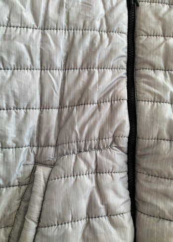 Erkek Çocuk Gri Kapüşonlu Fermuarlı Mont - Görsel 3