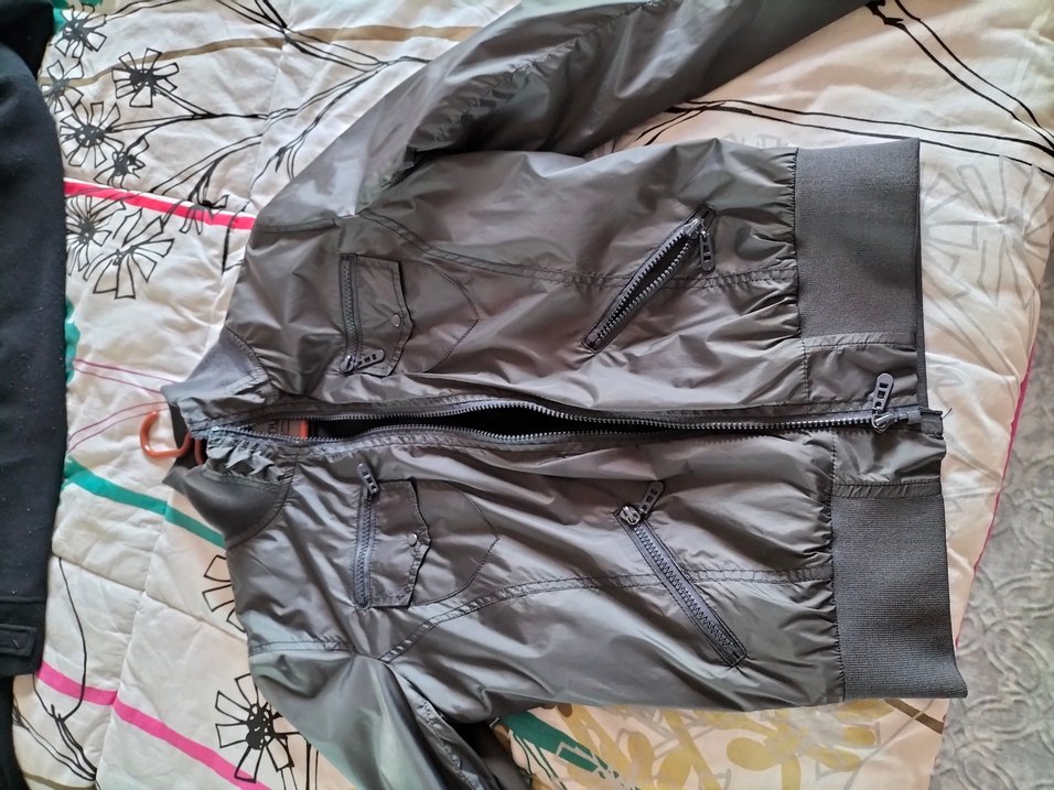 Gri Deri Kemerli Erkek mevsimlik mont - Görsel 3