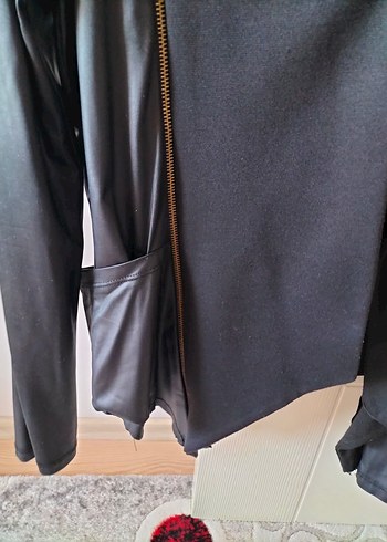 Siyah Midi Boy Kadın Ceket - Görsel 3