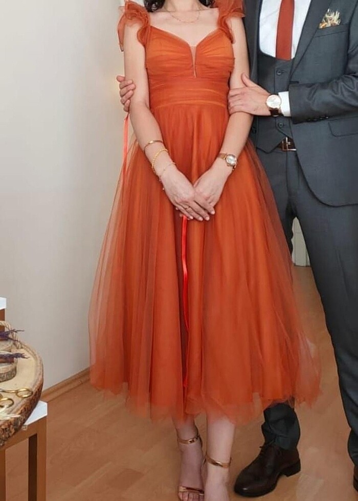 Midi boy tül Nişan Elbisesi Karum avm - Görsel 2