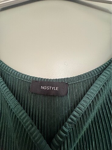 Yeşil midi boy gece elbisesi - Görsel 6