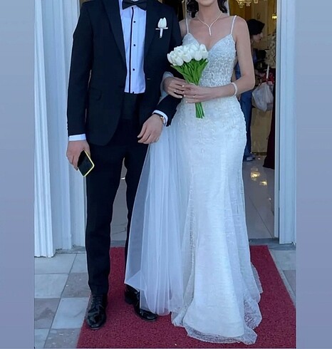 Balık model özel dikim gelinlik