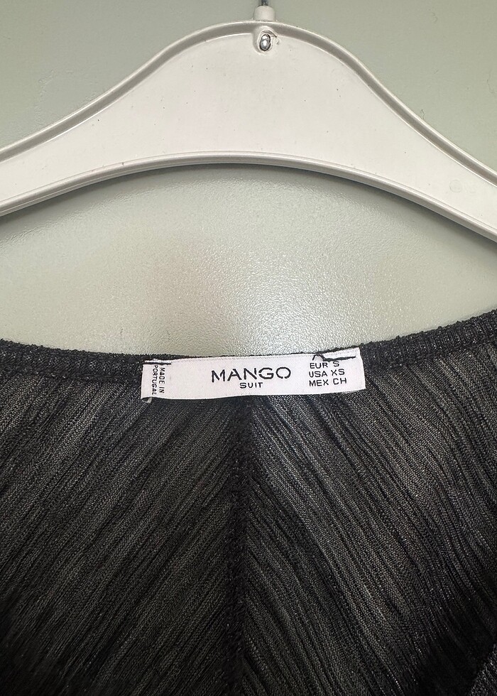 Mango siyah tül mini gece elbisesi - Görsel 3