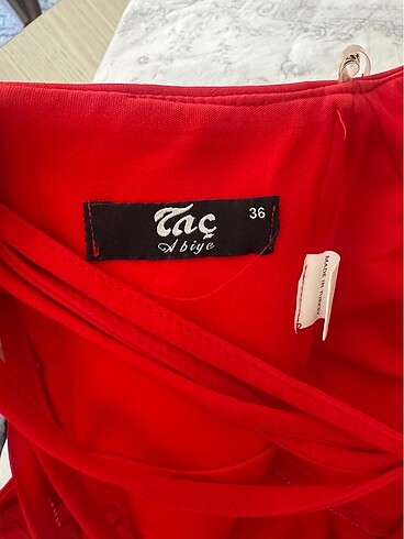 Taç abiye mini kırmızı tül - Görsel 5