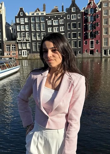 Zara Acik Pembe Minimalist Blazer Ceket