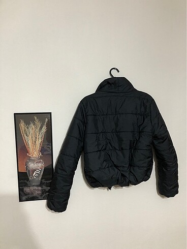 l Beden Siyah Şişme Mont