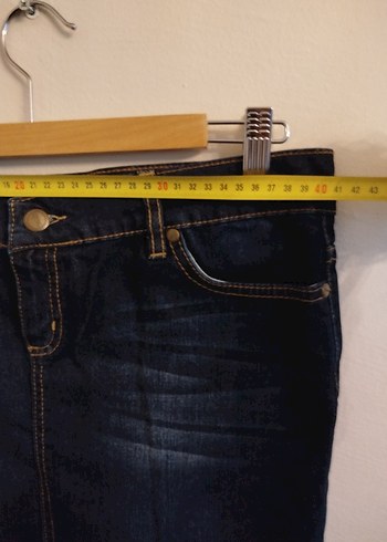 Zara Mini Denim Etek - Görsel 4