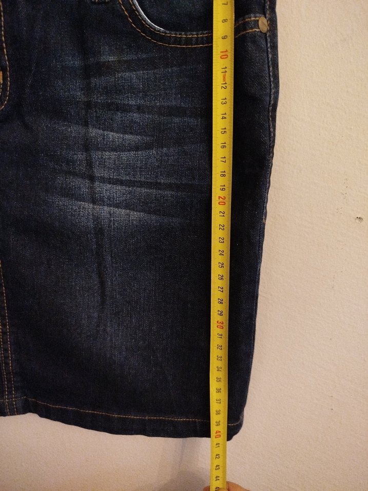 Zara Mini Denim Etek - Görsel 5