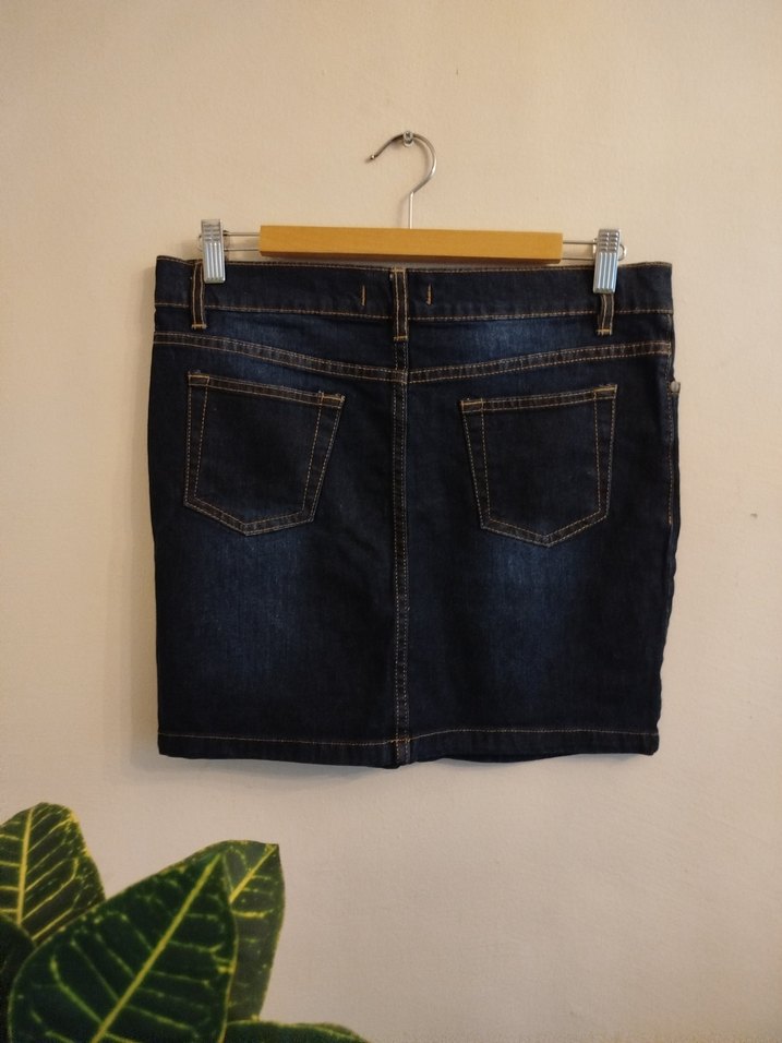 Zara Mini Denim Etek - Görsel 2