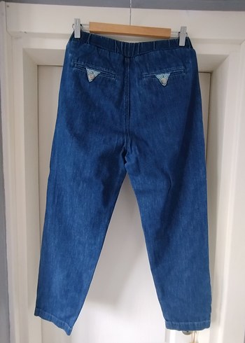 Yargıcı denim jogger Pantolon - Görsel 2