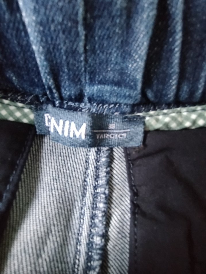 Yargıcı denim jogger Pantolon - Görsel 3