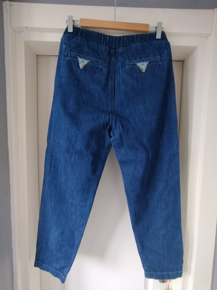 Yargıcı denim jogger Pantolon - Görsel 2