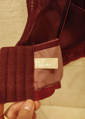 Penti Bordo plise tül detaylı bralet, Büstiyer - Görsel 4