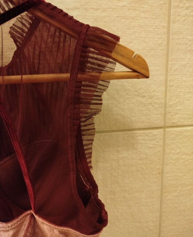 Penti Bordo plise tül detaylı bralet, Büstiyer - Görsel 3