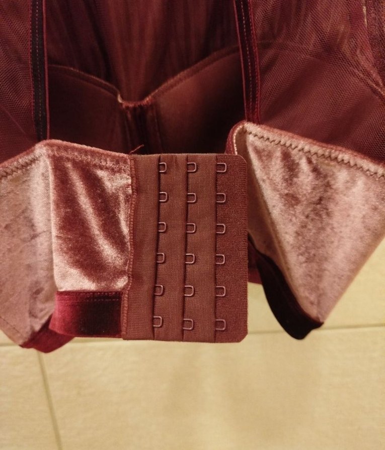 Penti Bordo plise tül detaylı bralet, Büstiyer - Görsel 5