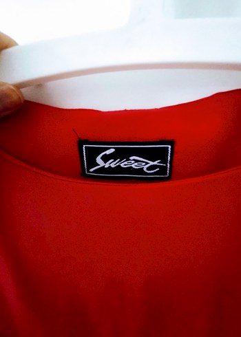 Sweet Kırmızı Midi Elbise - Görsel 3