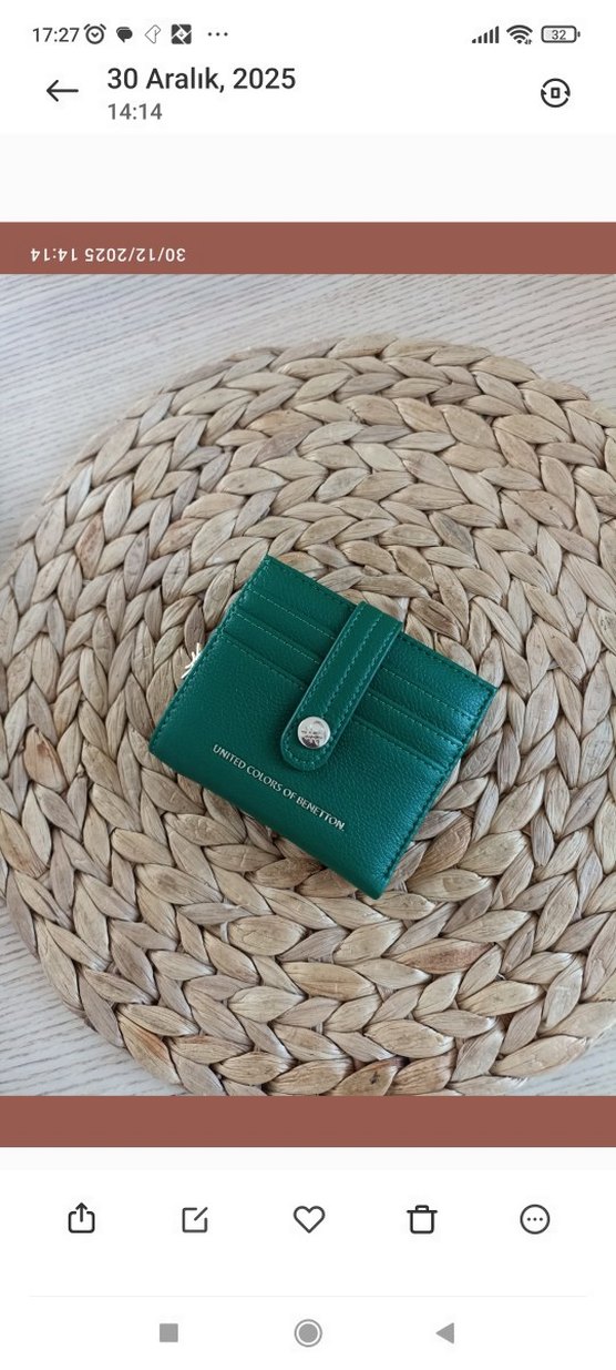 Yeşil Benetton Kadın Cüzdan#benetton cüzdan # - Görsel 2