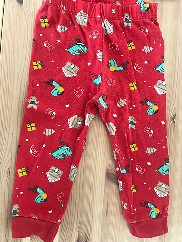 12-18 Ay Beden kırmızı Renk Yeniyıl pijama