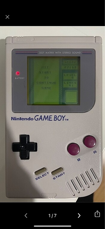 Nintendo gameboy dmg-01 1989+Tetris oyun
