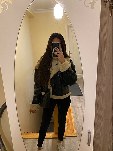 Bershka deri mont